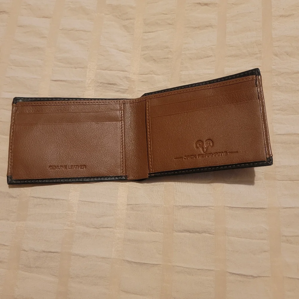 Jack Abrahams Men Brown Genuine Goat Leather Wallet